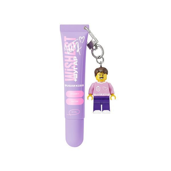 БАЛЬЗАМ-БЛИСК ДЛЯ ГУБ SUGAR KISS WiSHLiST, 10 МЛ + ІГРАШКА-БРЕЛОК "ОЛЕГ ШУГАР" WL-03-169 фото