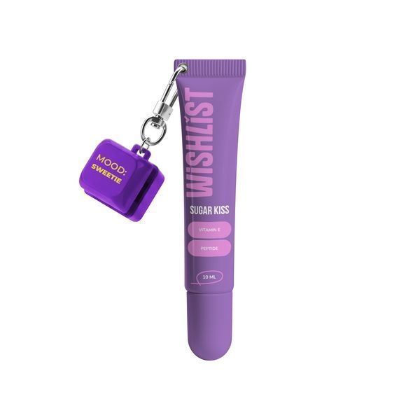 БАЛЬЗАМ-БЛИСК ДЛЯ ГУБ SUGAR KISS WiSHLiST, 10 МЛ + БРЕЛОК "MOOD: SWEETIE" WL-03-176 фото
